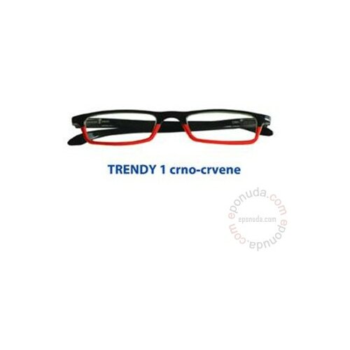 Prontoleggo Italija crno-crvene naočare sa dioptrijomTRENDY1 crno-crvene Slike