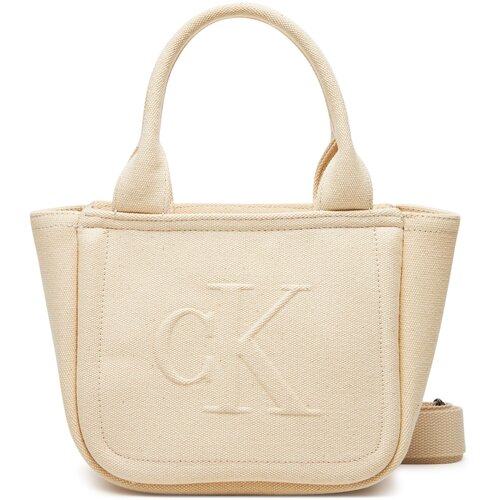Calvin Klein Jeans SUMMER CANVAS MINI TOTE LV04K3160G Bež Slike