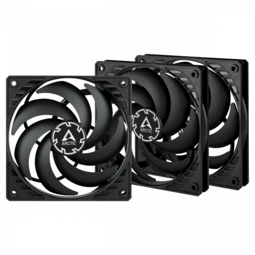 Arctic P12 Slim PWM PST Ohi&scaron;je računalnika Ventilator 12 cm Črno 3 kom Cene