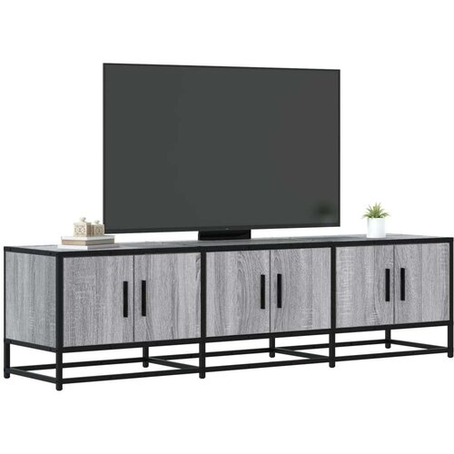 vidaXL TV ormarić sivi Sonoma 150x35x41 cm Konstruirano drvo i metal Cene