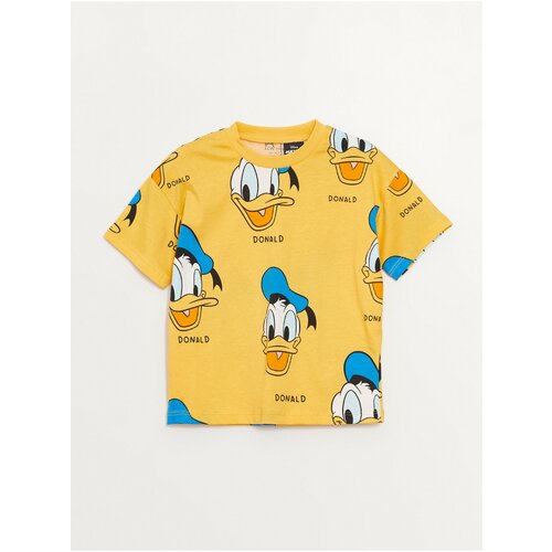 LC Waikiki Crew Neck Short Sleeve Donald Duck Printed Baby Boy T-Shirt Cene