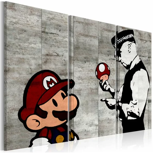  Slika - Banksy: Mario Bros 120x80