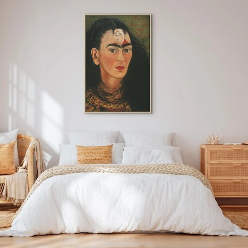  Slika - Frida Kahlo &amp;ndash; Diego and I 60x90 U prirodnom drvenom okviru Slike