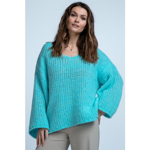 Fimfi Woman's Sweater I1002 Sky Slike