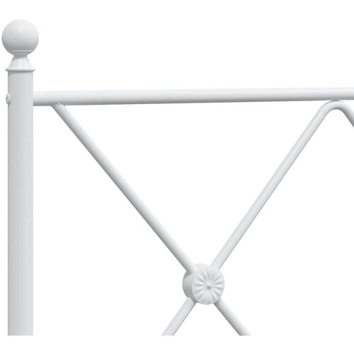 Metalno zamjensko uzglavlje bijelo 107 cm Slike