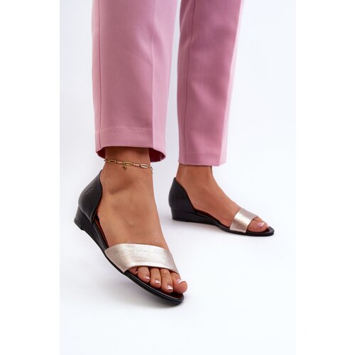 Maciejka Leather Sandals 1971-65 Black Cijene