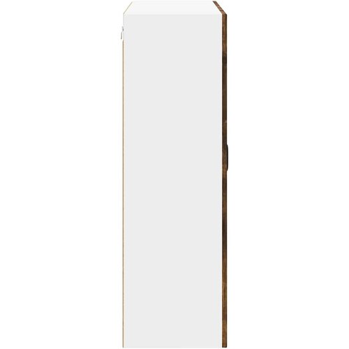 Zidni stakleni ormarić Lucca Dimljeni hrast 80 x 31 x 100 cm Slike