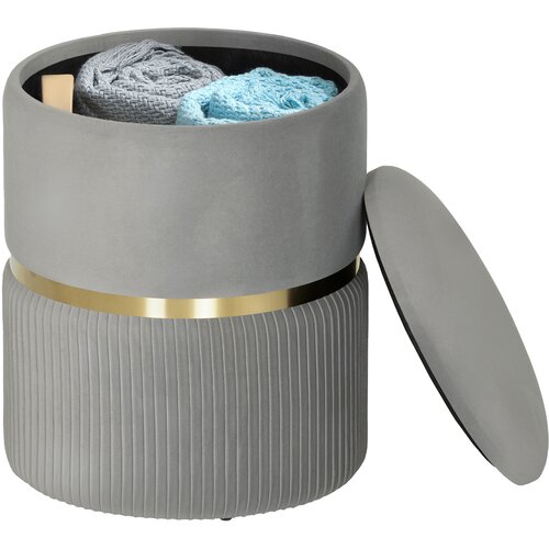 HOMCOM shrambeni blažnik poliester 36D x 36&Scaron; x 44V cm Svetlo siv, (5000242462) Cene