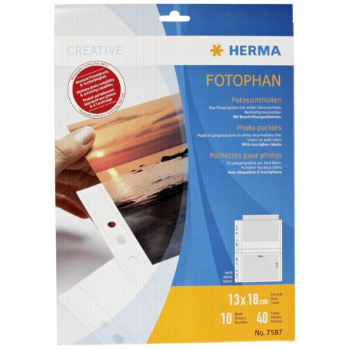 Herma fotophan 13x18 10 Sheets white 7587 Slike