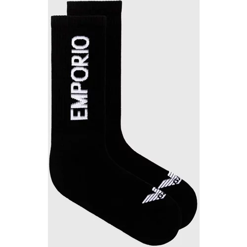 Emporio Armani Underwear Čarape 2-pack za muškarce, boja: crna