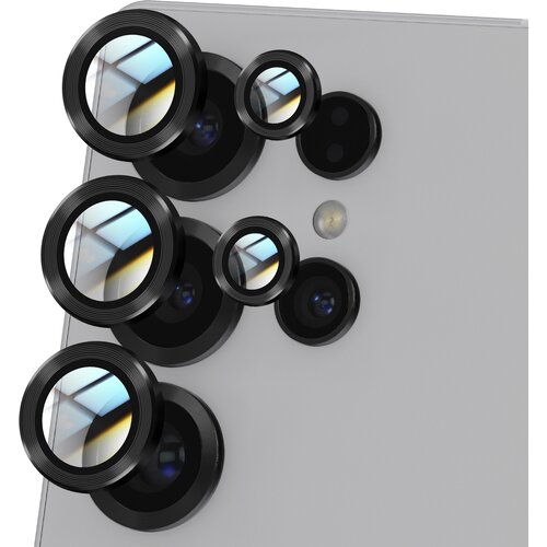 AVIZAR Kaljeno steklo za fotoaparat za Samsung Galaxy S25 Ultra proti praskam, Črna, (5000018428) Cene