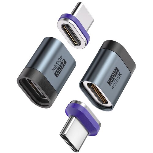 INF 24-pinski 8K/40Gbps 240W Type-C magnetni adapter s Type-C magnetno glavo, (5000243255) Cene