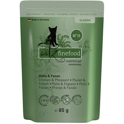 catz finefood Ekonomično pakiranje vrećice 16 x 85 g - Piletina i fazan