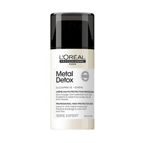 L&amp;acute;Or&amp;eacute;al Paris Metal Detox Professional High Protection Cream za&amp;scaron;čitna krema za lase brez izpiranja 100 ml za ženske Slike