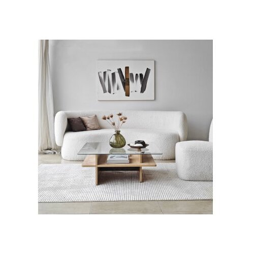 Hanah home Klub sto Saga Square, 90x35x90 cm, Krem Cene