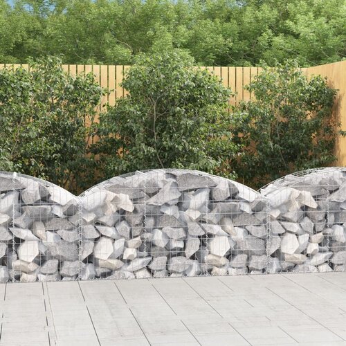  Gabionska ko&amp;scaron;ara s lukom 150x50x60/80 cm pocinčano željezo Slike