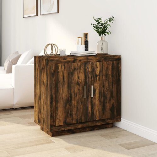 vidaXL komoda boja dimljenog hrasta 80x40x75 cm od konstruiranog drva Cene