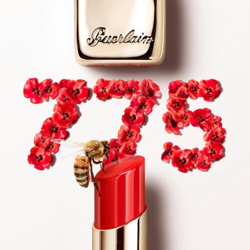 Guerlain KissKiss Bee Glow obnovitveni in vlažilen balzam za ustnice 3,2 g odtenek 775 Poppy Glow Slike