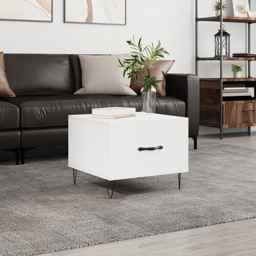 vidaXL Stolić za kavu bijeli 50 x 50 x 40 cm od konstruiranog drva Cijene