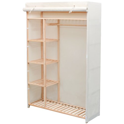 vidaXL Garderobni Ormar od Tekstila i Borovine 110x40x170 cm Cijene