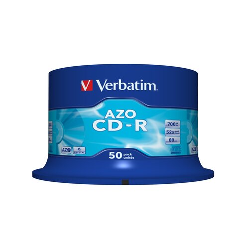 Verbatim CD Disk 700 MB, 80min, 52x, Crystal (DataLifePlus - AZO) 50kom Cijene
