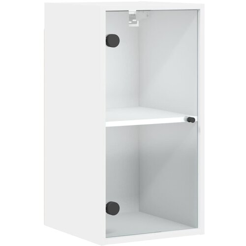  Zidni ormarić sa staklenim vratima bijeli 35 x 37 x 68,5 cm Slike