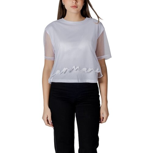 EAX Majice s kratkimi rokavi XW000541 AF10359 Bela Cene