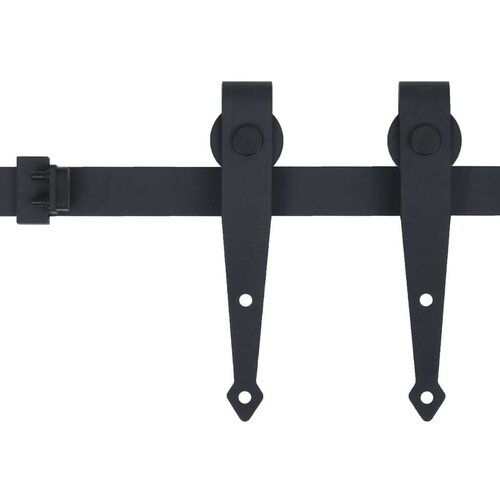 VidaXL Mini pribor za klizna vrata staje od ugljičnog čelika 152 cm Slike