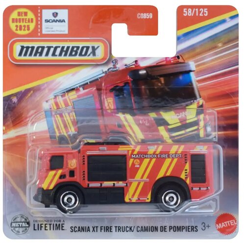 Mattel matchbox: scania xt vatrogasno vozilo 1/64 - Cijene