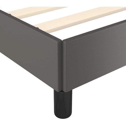  Okvir za krevet s uzglavljem sivi 100x200 cm od umjetne kože Slike