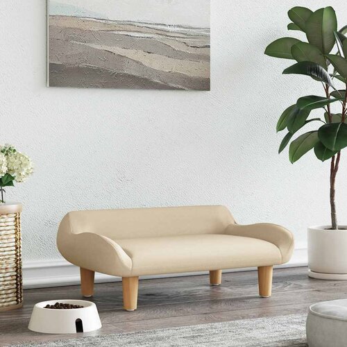  Krevet za pse krem boja 70 x 40 x 24 cm od tkanine Cene