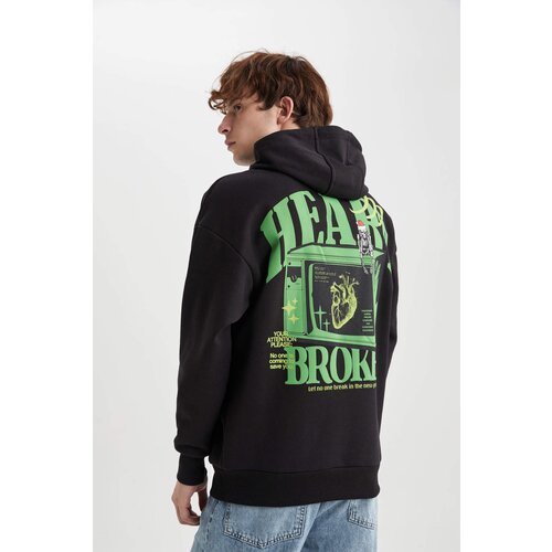 Defacto Oversize Fit Printed Sweatshirt Slike