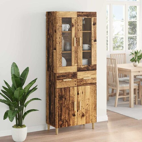  Highboard Staro drvo 69,5 x 34 x 180 cm Konstruirano drvo Slike