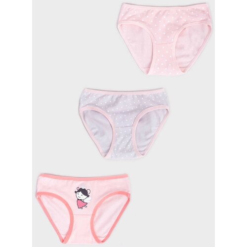Yoclub Kids's Cotton Girls' Briefs Underwear 3-Pack BMD-0034G-AA30-001 Slike
