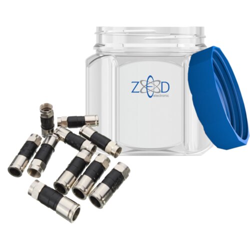 Zed Electronic Kompresioni konektor extra kvalitet, RG6,pak. 100 kom. - CO-XD/100 Cene