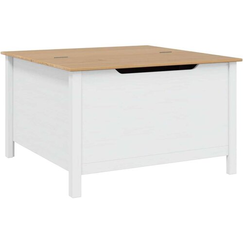  Stolić za kavu s ladicama Bijela i medeno smeđa 79.5 x 79.5 x 49 cm - Bijela i medeno smeđa Slike