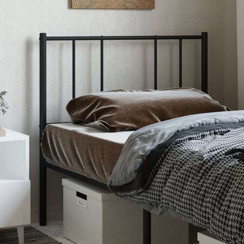 vidaXL Metalno uzglavlje crno 100 cm Cene