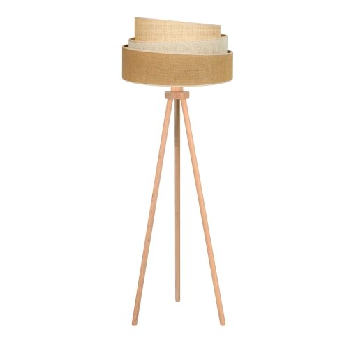  duolla - podna lampa yute trio 1xE27/15W/230V prečnik 45 cm braon/siva/bež Slike