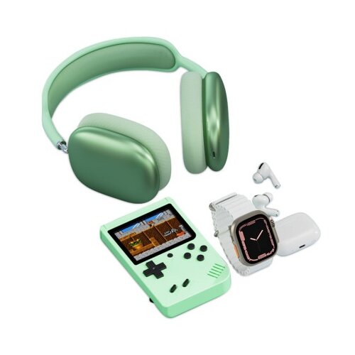  Karler bass k13-combo set (smart watch, konzola, tws / airpods max bluetooth slusalice ) zelena ( IT1207 ) Cene