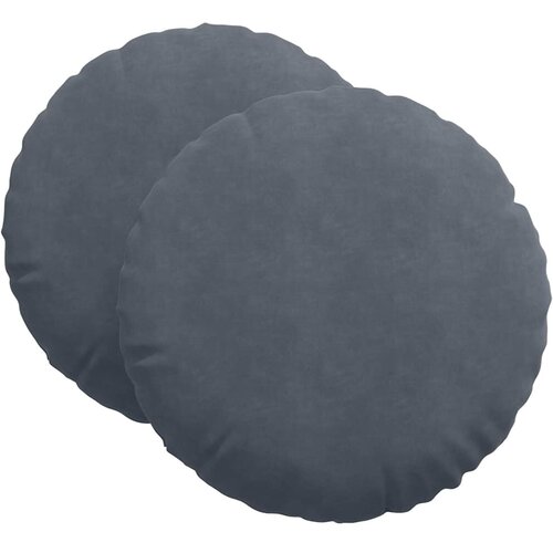  Jastučići za sjedenje 2 pcs Tamno siva &amp;Oslash;60 x 21 cm Bar&amp;scaron;un Slike