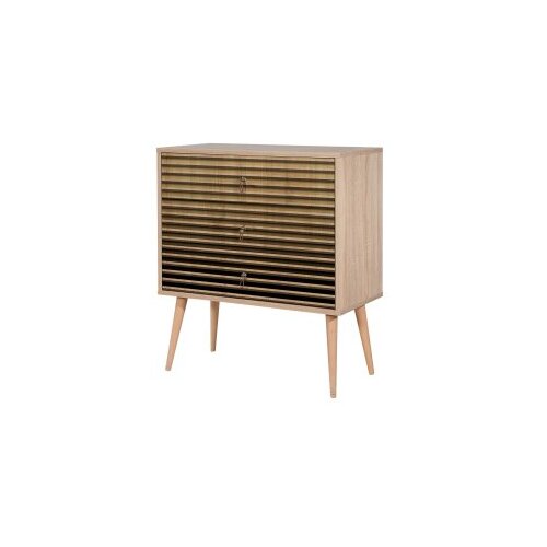  Komoda Trio 80x90x40cm Hrast Slike