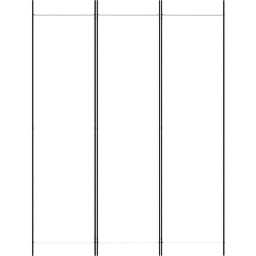  pregrada s 3 panela bijela 150 x 200 cm od tkanine Slike
