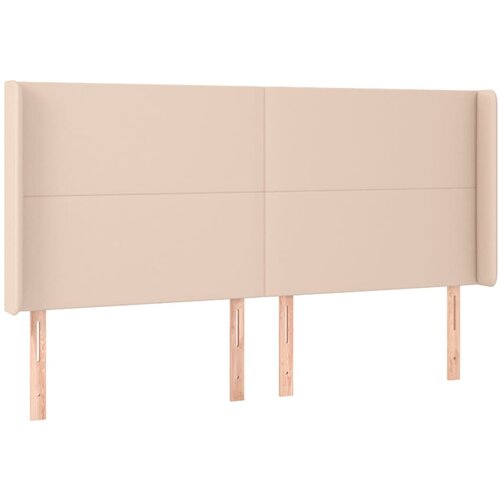 Maison Chic Vzglavna omarica - Nočna omarica - Posteljna omarica z u&amp;scaron;esi kapučino 203x16x118/128 cm umetno usnje, (21708800) Slike