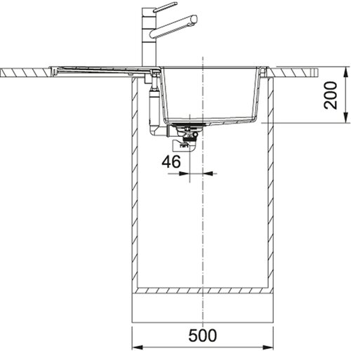Franke SUDOPER S2D 611-78 Crna, (143.0590.196) Slike
