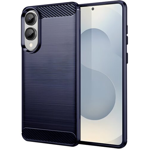 Techsuit Futrola Carbon Shield TPU za Samsung Galaxy S25 Edge - Plava Slike