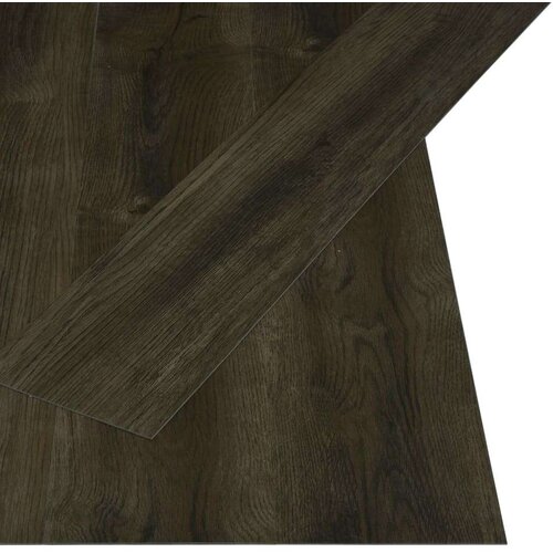  Samoljepljive podne obloge 4 46 m&amp;sup2; 3 mm PVC tamnosmeđe Slike