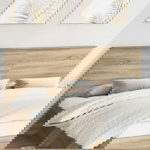 vidaXL Vzglavje z vzglavjem Sonoma hrast 200 cm Konstruiran les Cene