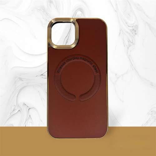  futrola desire magsafe za iphone 15 (6.1) braon Slike