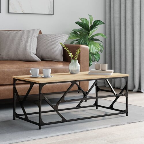 vidaXL Klubska mizica sonoma hrast 100x50x40 cm inženirski les Cene