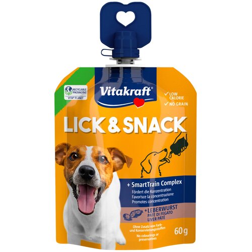 Vitakraft Lick &amp;amp; Snack SmartTrain Complex 60 g - Jetrena kobasica Slike
